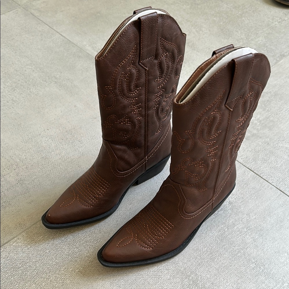 Brown Western Cowboy Boots